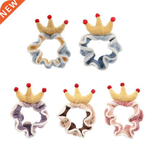 Crown Hair Band Plush Soft Skincare Headband Makeup Head Han