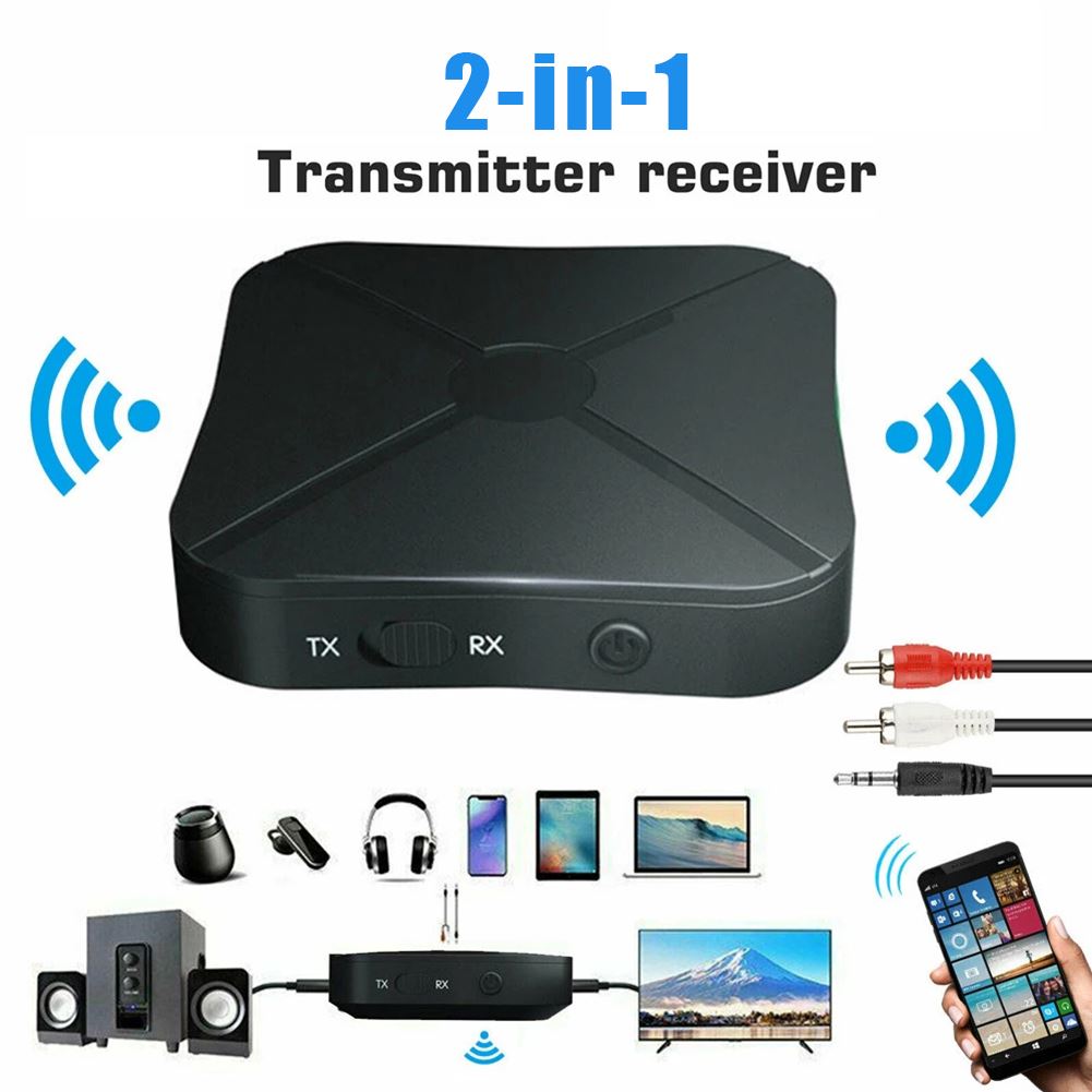 2 IN 1 Bluetooth-compatible 4.2 Receiver Transmitter Real St