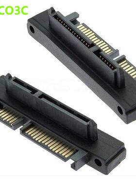 22 Pin SATA 6Gb/s Male to Female Right angle adapter 7+15PIN