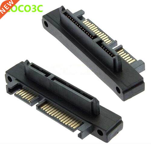 22 Pin SATA 6Gb/s Male to Female Right angle adapter 7+15PIN