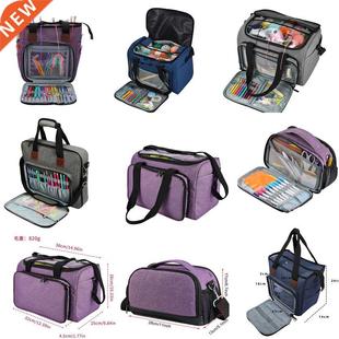Knitting Bag Portable Yarn Tote Storage Bag Wool Crochet Hoo