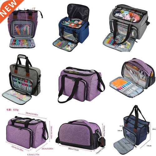 Knitting Bag Portable Yarn Tote Storage Bag Wool Crochet Hoo
