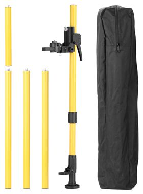 Max 4.2m Height Adjustable Line Leveler Stand Bar  1/4''  Te