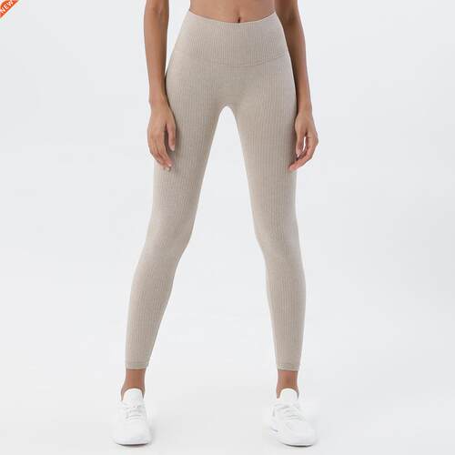 Leggings For Fitness Women High Waist Soft Ribbed Seamless S