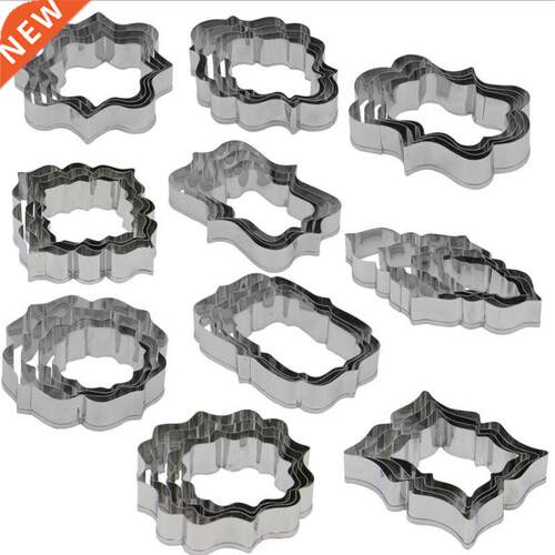Sugar biscuit mold 4Pcs Plaque Cutter Cookies Frame  Cake
