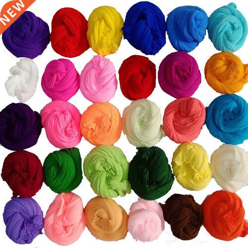 5pcs Multicolor Nylon Stocking Ronde Flower Material Tensile