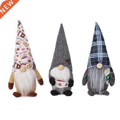 Elderly Doll Coffee Rudolph Faceless Doll Standing Doll Farm