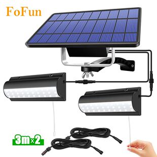 White/Warm LED Solar Lights 5500mAh Large Capacity Battery