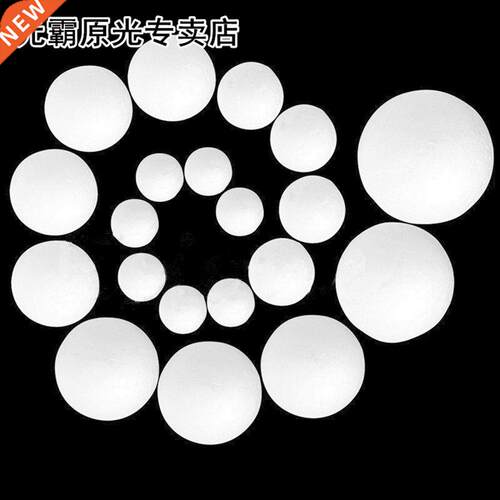 20pcs 20-80mm White Craft Balls Pystyrene Styrofoam Foam D