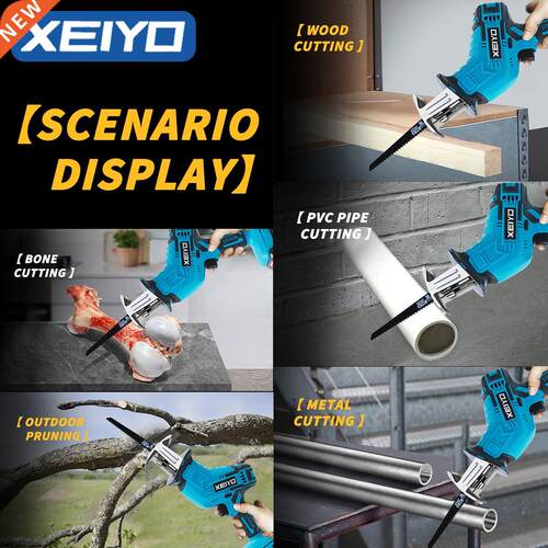 Cordless Electric Saber Saw Reciprocating Blade Saw for Mak