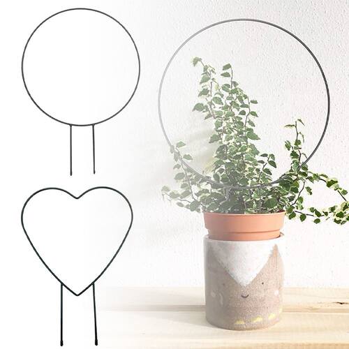 Plant Trellis Support Frame Iron Flower Climbing Rack Love H