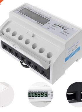Phase 4 Wire Electric LCD Display Digital Energy Meter Cal