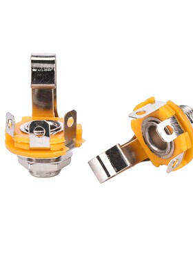 10Pcs Nickel 6.35mm 1/4 Inch Mono TS Panel Chassis Mount Jac