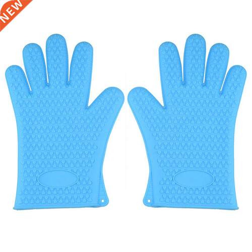 Heat Resistant Silicone Oven Glove Thick Cooking BBQ Grill G