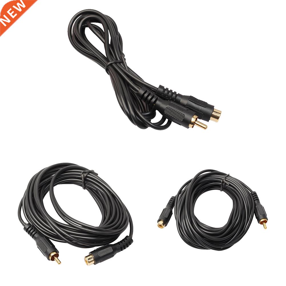 1.8/4.5/7.6 M Single Phono Extension Cable Lead RCA Male to