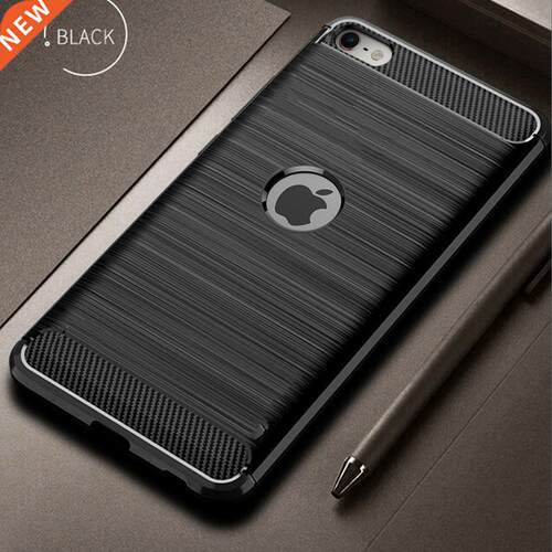 For iPhone SE 2 Case Carbon Fiber Cover Shockproof Phone Ca
