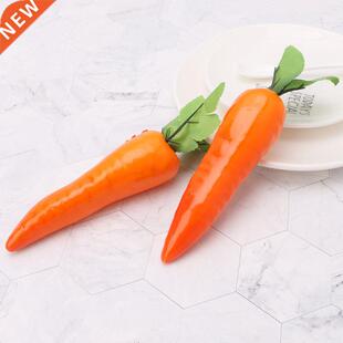 Lifelike Artificial Carrot Simulation Fake Vegetable Photo P