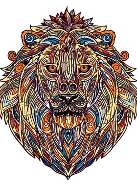 Family Play Game Collection Wooden Lion Jigsaw Puzzles102Pie