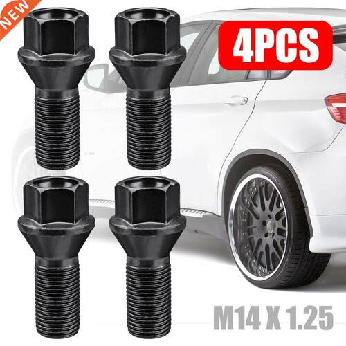 For BMW 4pcs M14 x 1.25 Wheel Lug Bolt Nut Steel 36136781151