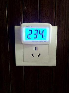 DM55-1 AC 80-300V LCD Digital Voltmeter Volt Monitor Blue L