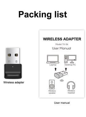 Bluetooth-compatible 5.0 USB Wireless Adapter Audio Transmit