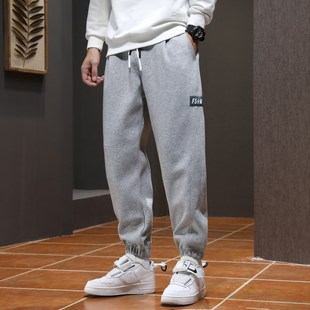 Spring Autumn Black Grey Men Joggers Loose Sweatpants Hip Ho