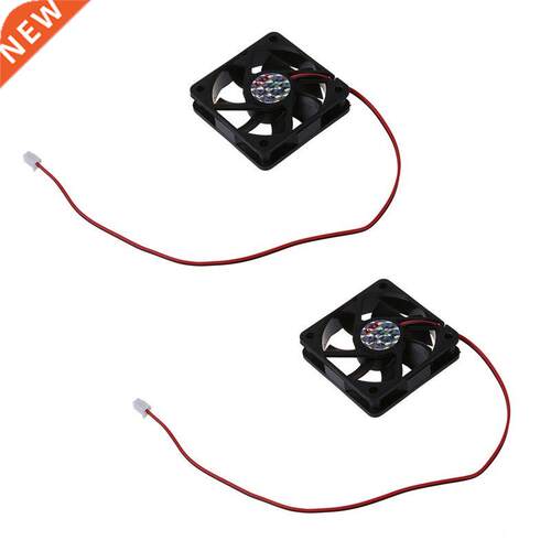 2X DC 12V 2Pins Cooling Fan 60Mm X 15Mm For PC Computer Case