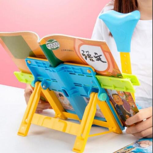 Adjustable Kids Children Reading Shelf Holder Portable Foldi