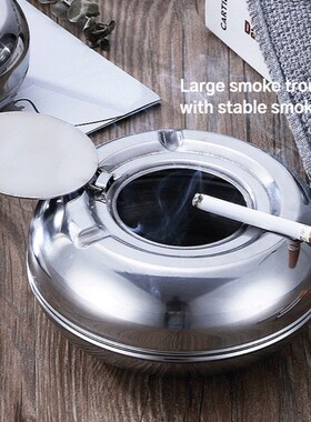 Ashtray Stainless Steel Simple Modern Outdoor Cigarettes Tra