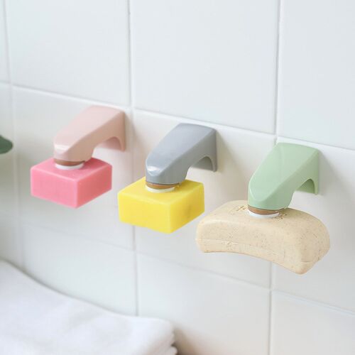 Magnetic Soap Holder Container Dispenser Wall Mounted Soap H