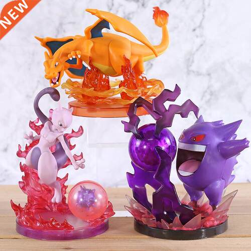 Anime Cartoon Monster Mewtwo Gengar Charizard PVC Statue Fi