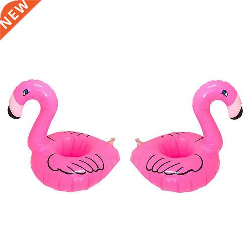 1PCS Mn Cute Fun Flamngo Floatng nflatable Drnk Can H