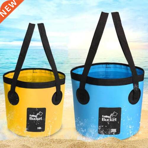 12L 20L portable bucket outdoor travel water storage bag wat