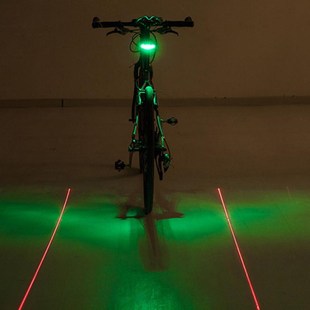 Bicycle Cycling Lights Taillights LED Laser Safety Warning W