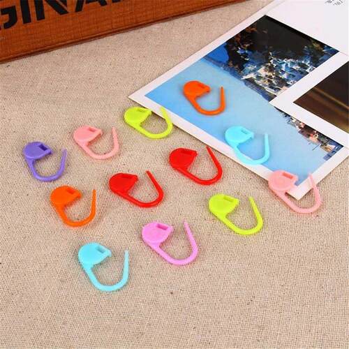 100pcs/lot Needle Clip Hook Plastic Knitting Tools Locking