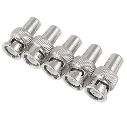 5 Pcs Male Plug to RCA Female RF Coaxial Connector for CCTV
