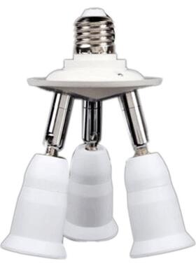 E27 3 in 1 LED Light Lamp Bulb Adapter Converter Split Split