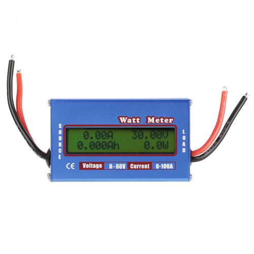 0-100A 0-60V Power Meter Watt Meter DC Power Analyser Watt