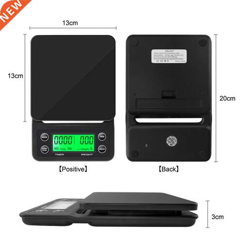 kg/0.1g 5kg/0.1g Drip Coffee Scale With Timer Portable Elec