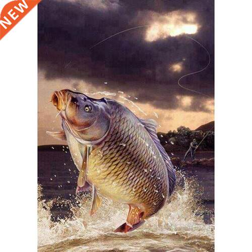 ZOOYA 5D  Fish Diamond Painting Koi Fish Full Round Dril
