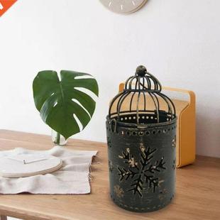 Christmas Candle Holder Hanging Birdcage Metal Lantern Teali
