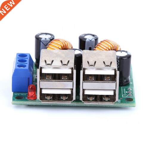 7-40V to 5V 3A 4 USB Iface Car Charger Buck Module Step