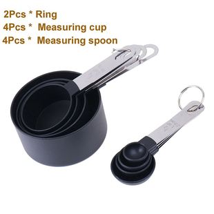 8Pcs/Set Stainless Steel Measuring Cups Spoons Set Kitchen B