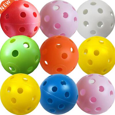 12 Pack multicolor Plastic Golf Training Balls Airflow Hollo