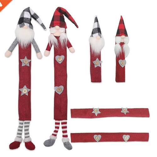 6 Pieces/set Christmas Handle Covers Xmas Door Protectors Mi