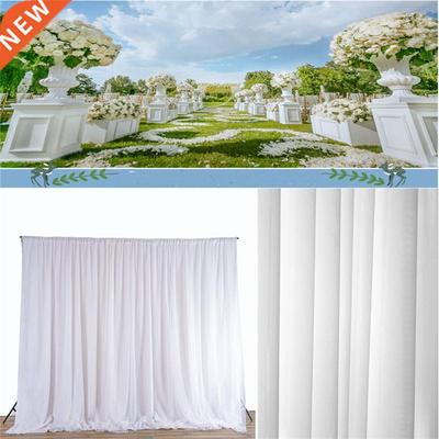 White Sheer Silk Cloth Drapes Panels Hanging Curtains Photo
