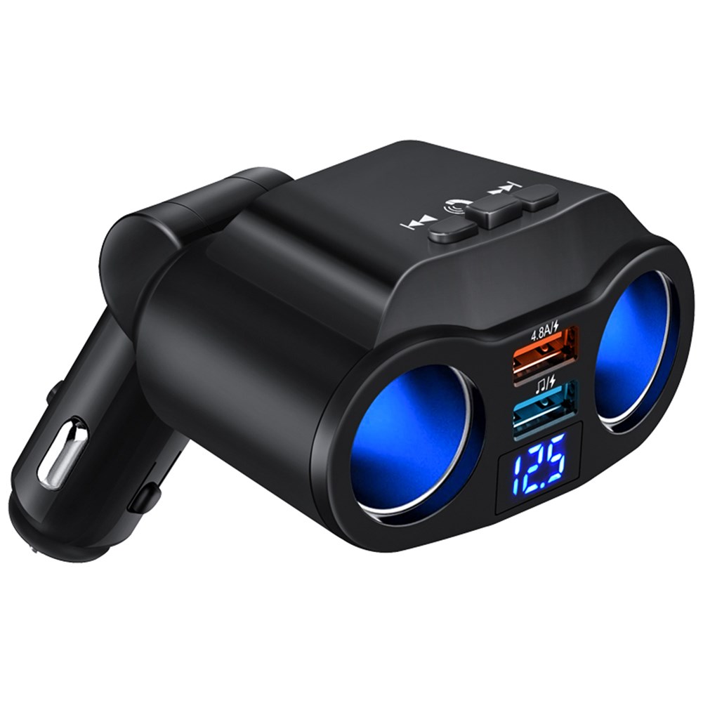 Car Charger USB Cigarette Lighter QC Fast Charging Splitter