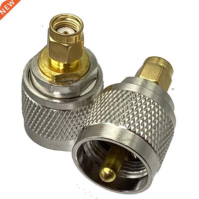 1Pcs RP SMA Male Jack to UHF PL259 Male Plug RF Adapter Conn