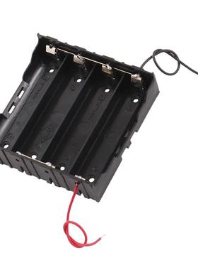 Rectangle In Parallel 2-Wired 4 x .7V 18650 Hder Case Bla