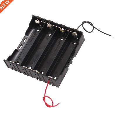Rectangle In Parallel 2-Wired 4 x .7V 18650 Hder Case Bla